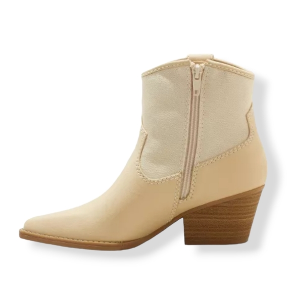 #377 Women's Kay Western Ankle Sz 7 Boots Universal Thread Off White Bohemian - Picture 4 of 7